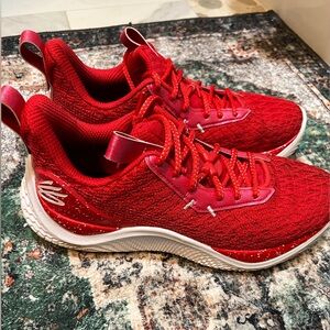 Men's Basketball - size 9.5. Red. 
Under Armour Curry 10 Basketball Shoes.